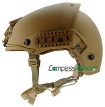 Ventilated ballistic Helmet with sides-rails and NVG Mount